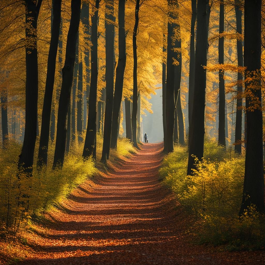 Spring Awakening: Path to Church on Hill