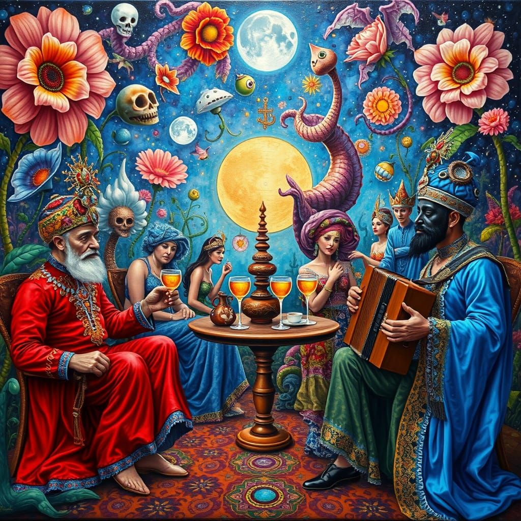 Psychedelic Utopia: Sacred Geometry in Oil Painting