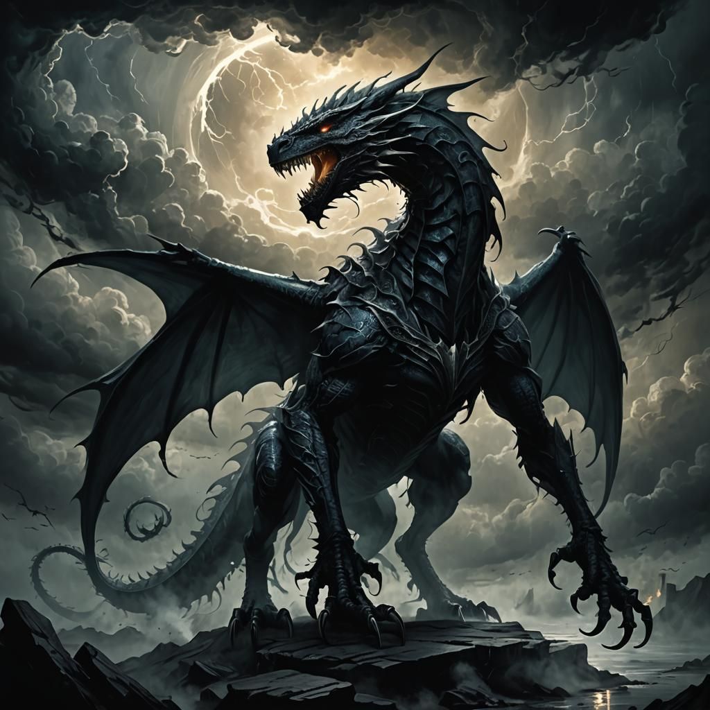 Dark Fantasy Character in Shadow with Ethereal Glow