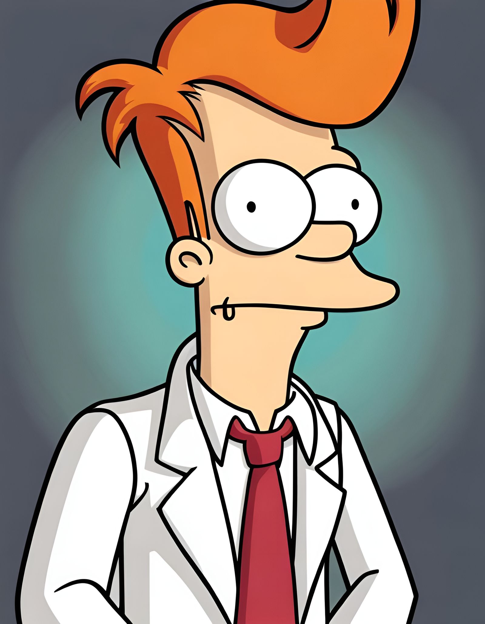 Fry in Futurama Style by Matt Groening