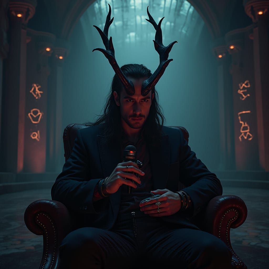 Loki Hosts Luck III Podcast in Dark Fantasy Style