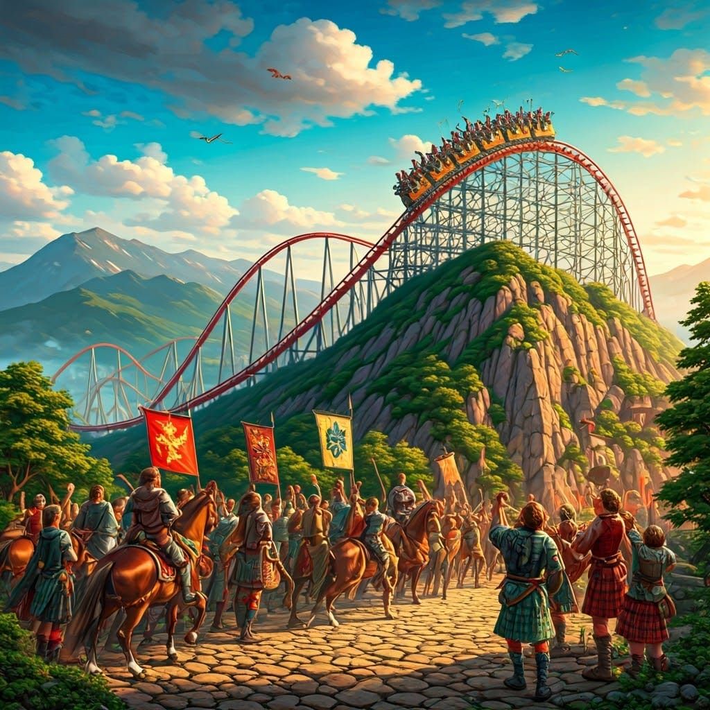 Medieval Roller Coaster in Scottish Highlands