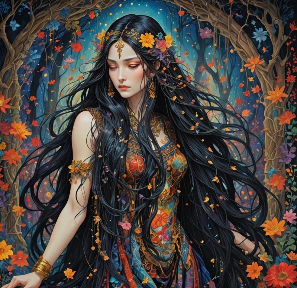 Atropos: Goddess of Fate in 3D Anime Art