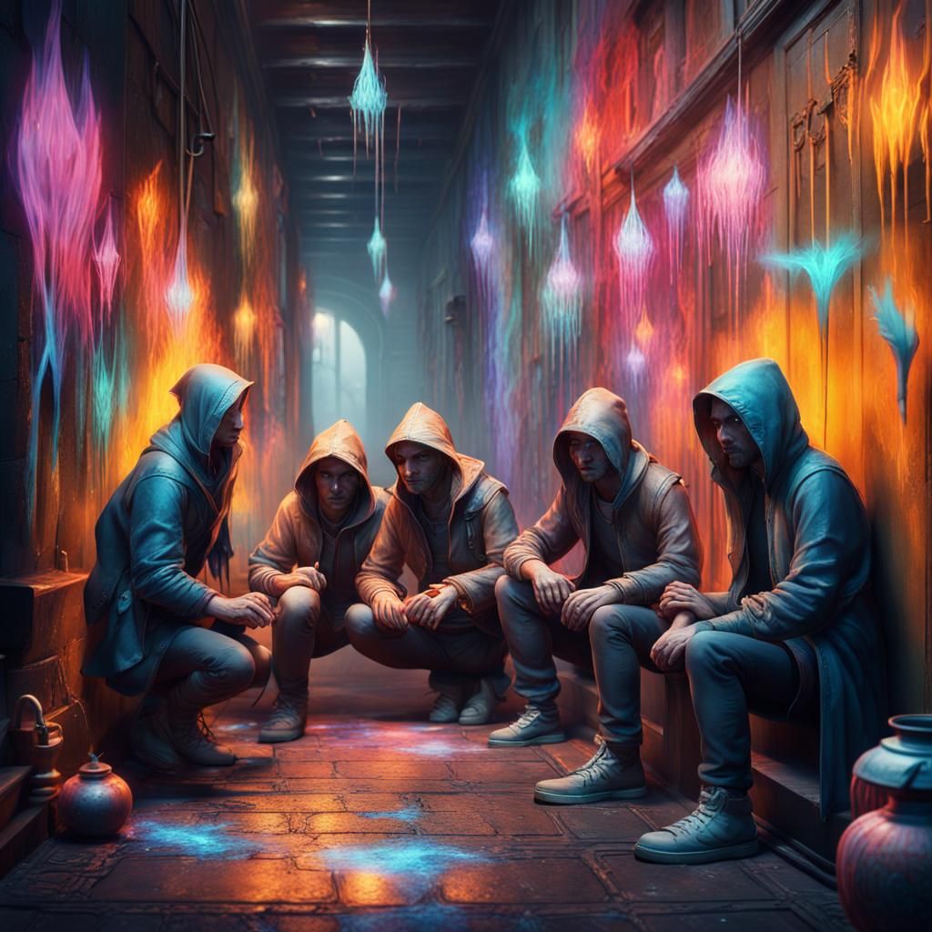 Friends Venture Down Mysterious Hallway with Magic