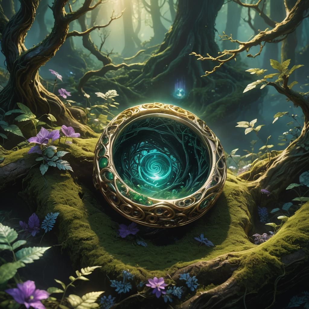 Ring with Forest Soul: Fantasy Concept Art