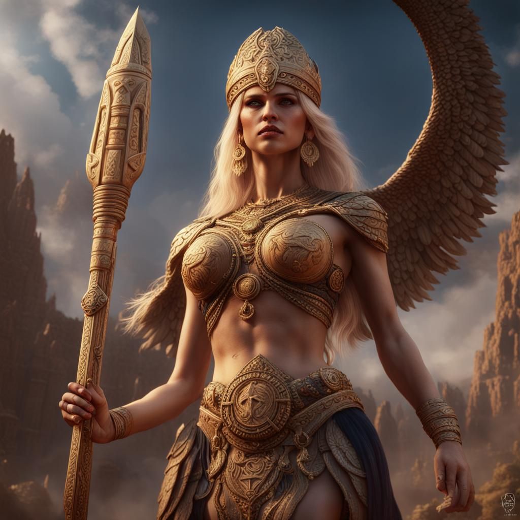 Beautiful Blonde Sumerian Goddess of Love, War, and Power In...