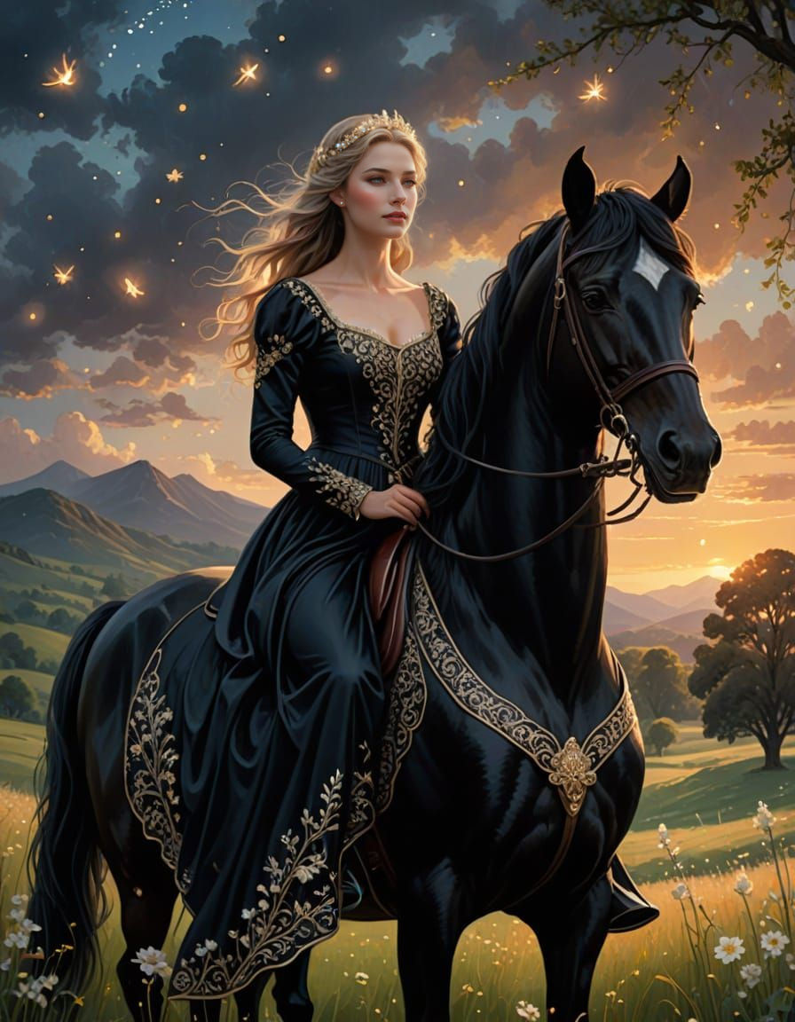 Moonlit Majesty in a Regal Dream