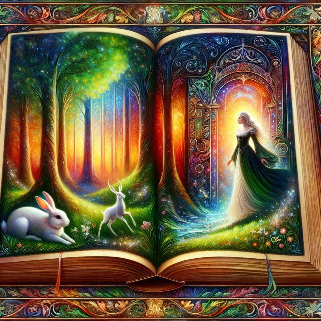 Enchanted Forest Opens from Story Book
