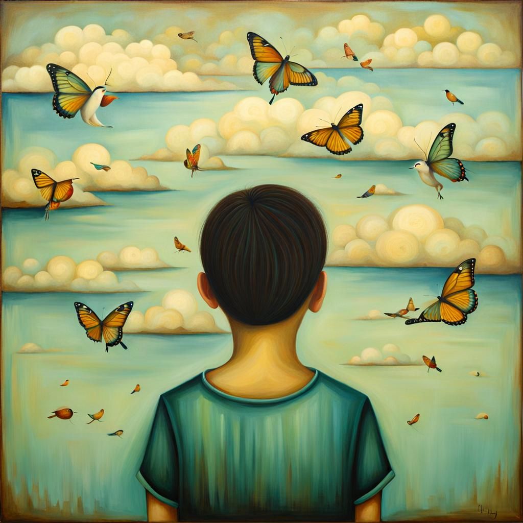 Dreamlike Infinite Consciousness as Surrealist Painting