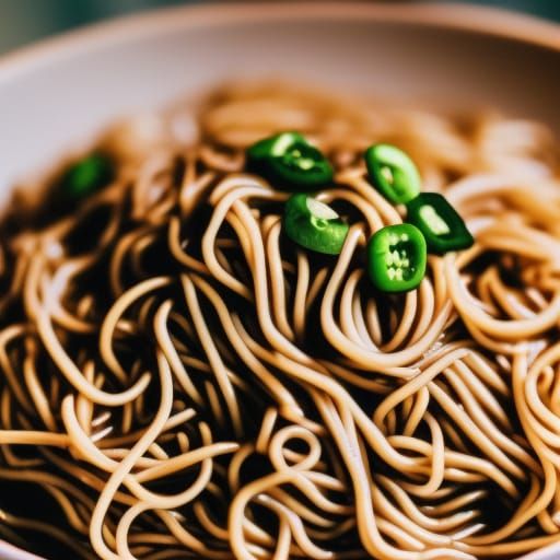 Delicious Noodles in Sharp Focus