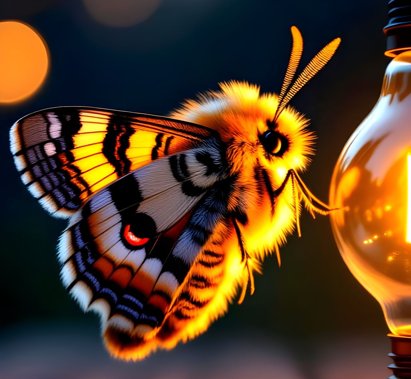 Macro Moth to a Flame