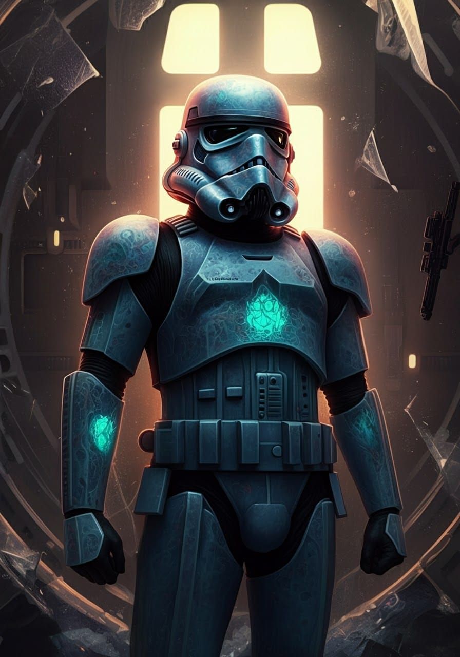 Stormtrooper in Carbonite Armor, Digital Concept Art