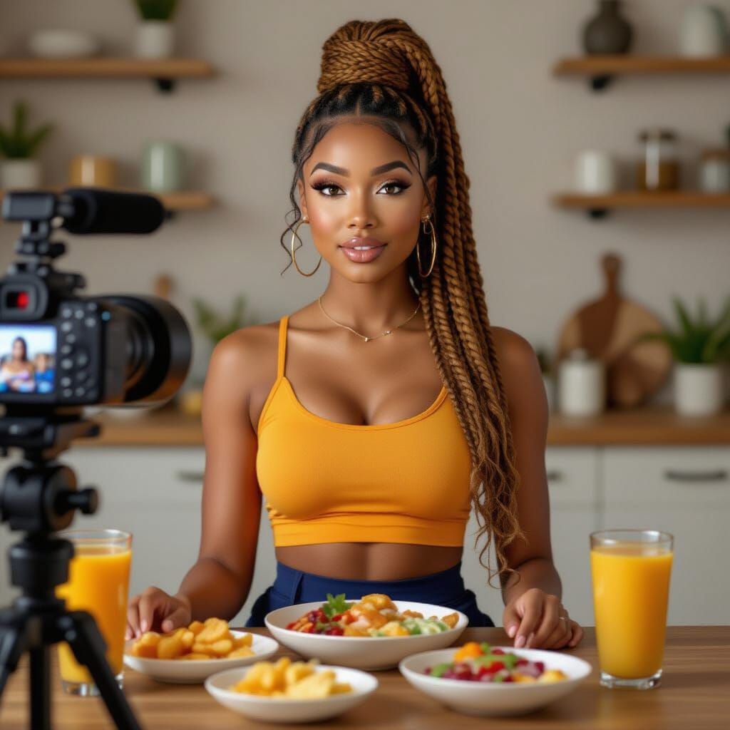 Talia Tate ASMR Influencer Mukbang Session