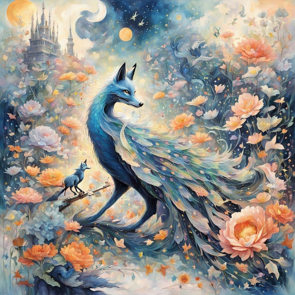 Dreamlike Gathering of Whimsical Creatures in Ethereal Lands...