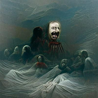 Nightmare Visions: A Gothic Horror Scene