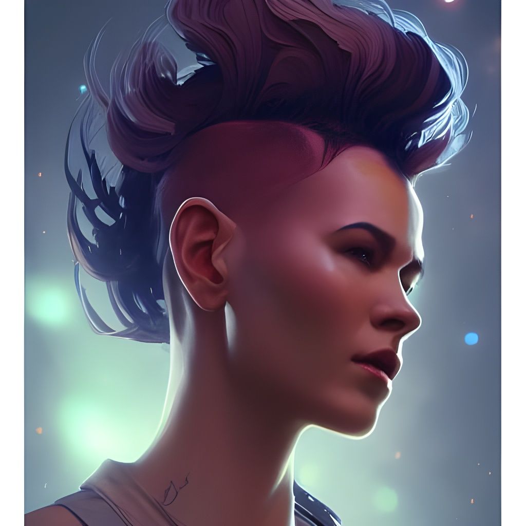 Space Engineer Portrait in Hyperdetailed Style