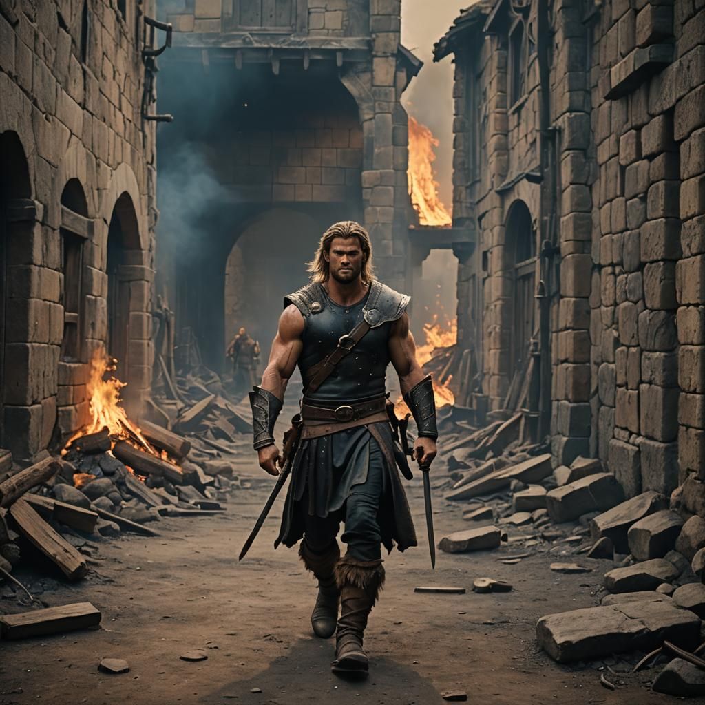 Barbarian Walks From Post-War Aftermath in Cinematic Style