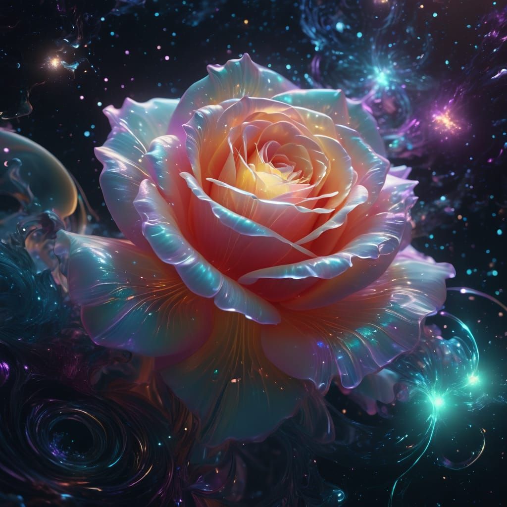 Cosmic Breath of Light: A Digital Masterpiece