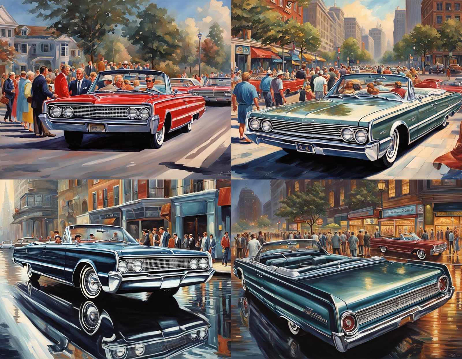 1965 Chrysler 300 Convertible with Detailed Reflections