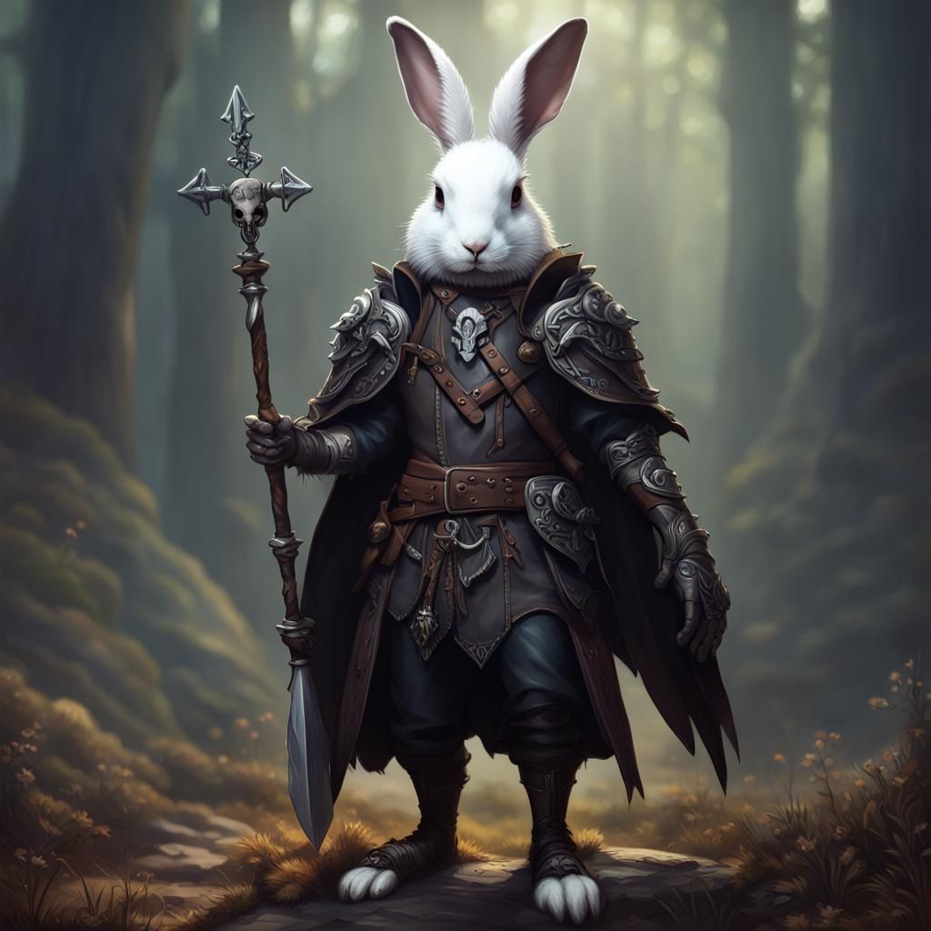 Haregon Cleric in Detailed Fantasy Art Style