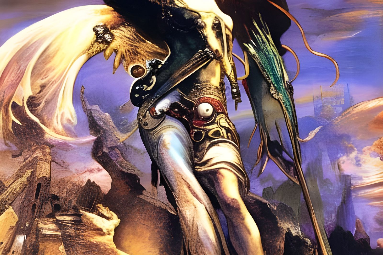 Marvel's Ghost Rider in Detailed Fantasy Art