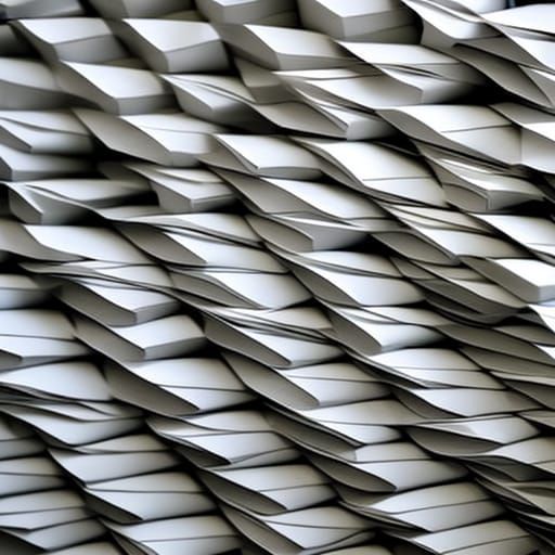 Origami Paper Folds Papercraft in 8K Resolution