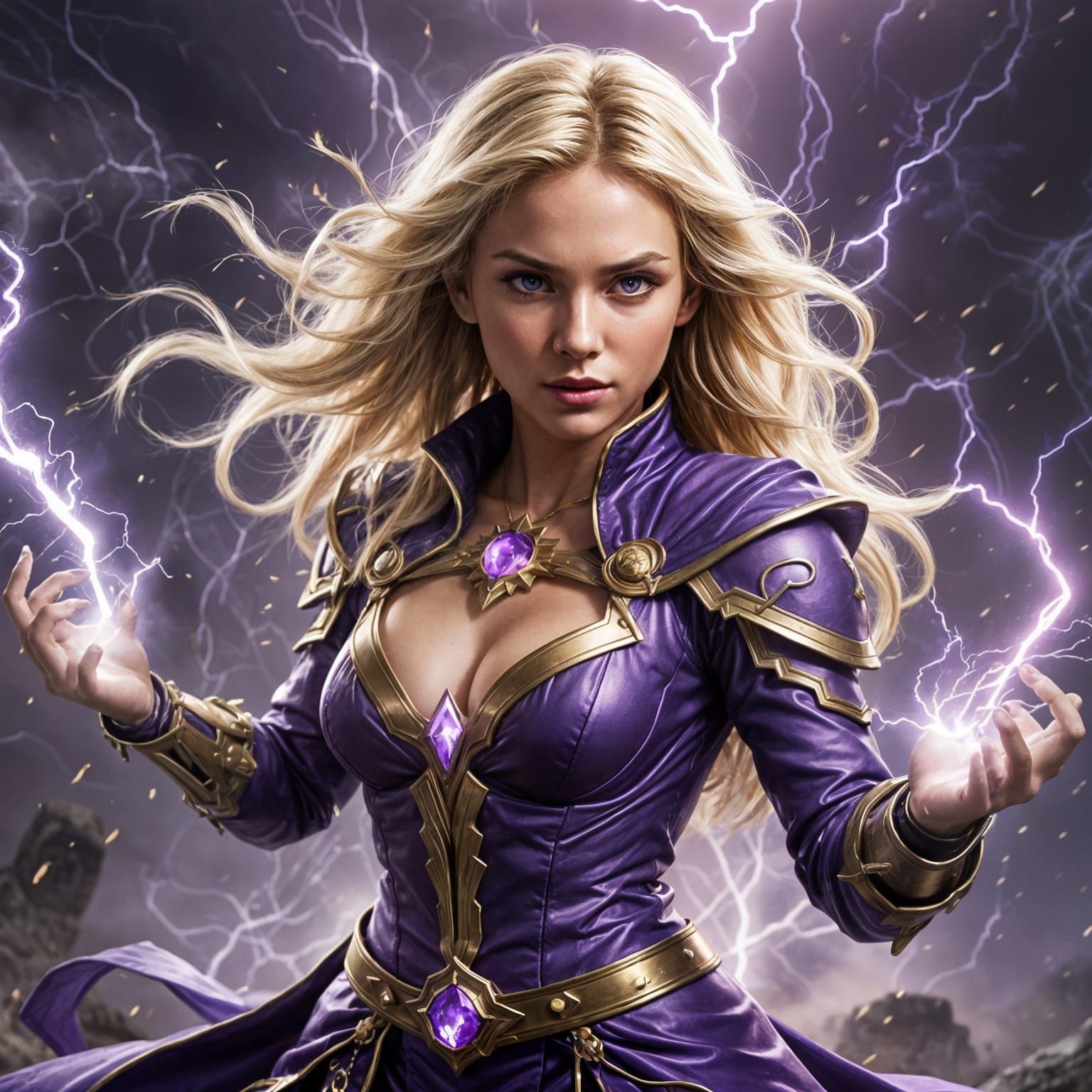 Ethereal Battlemage Unleashes Arcane Power