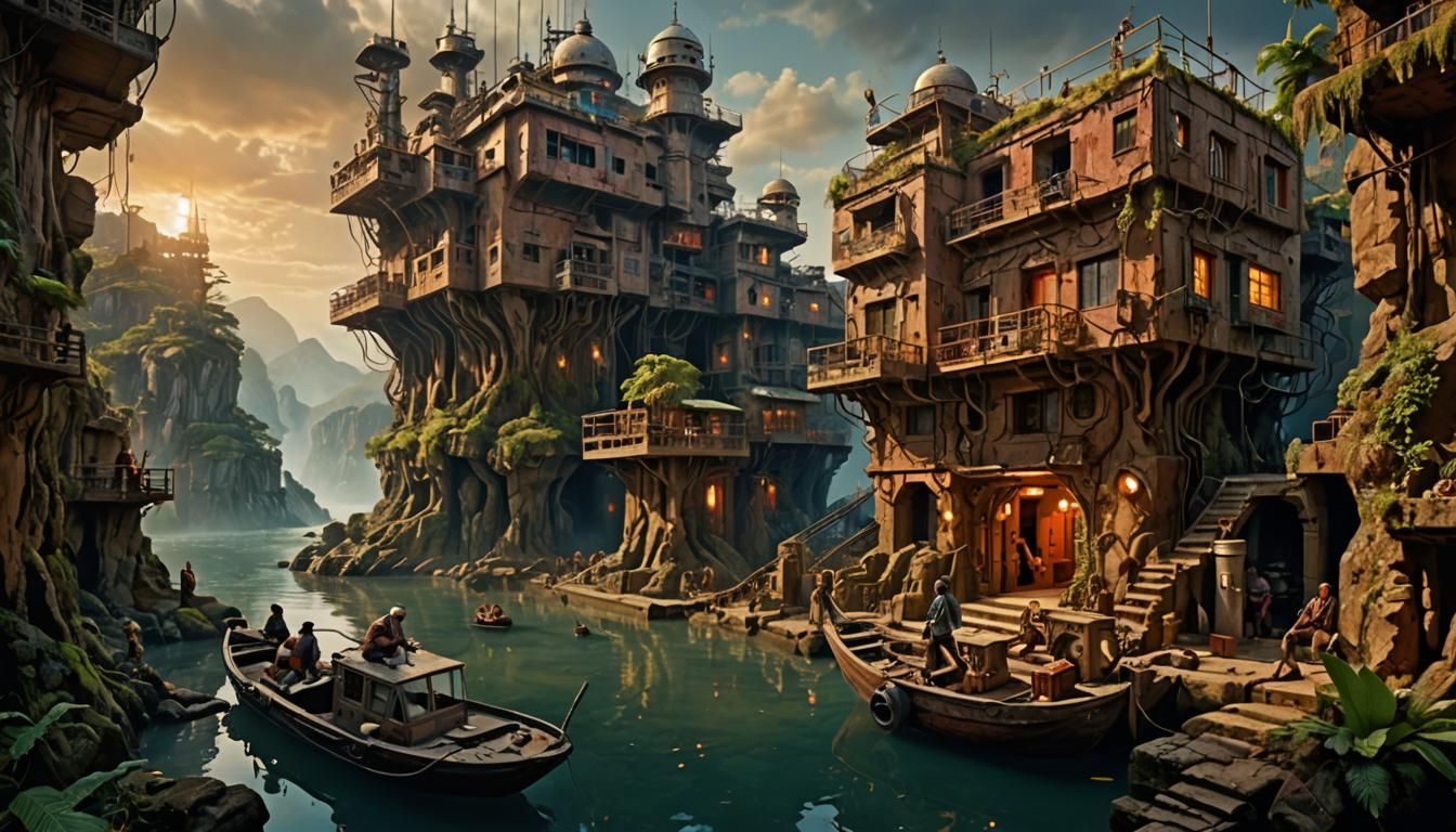 Old Timey Fishing Village