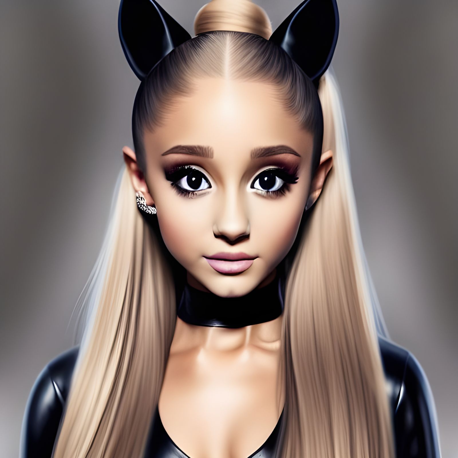 Elegant Portrait of a Woman in Leather