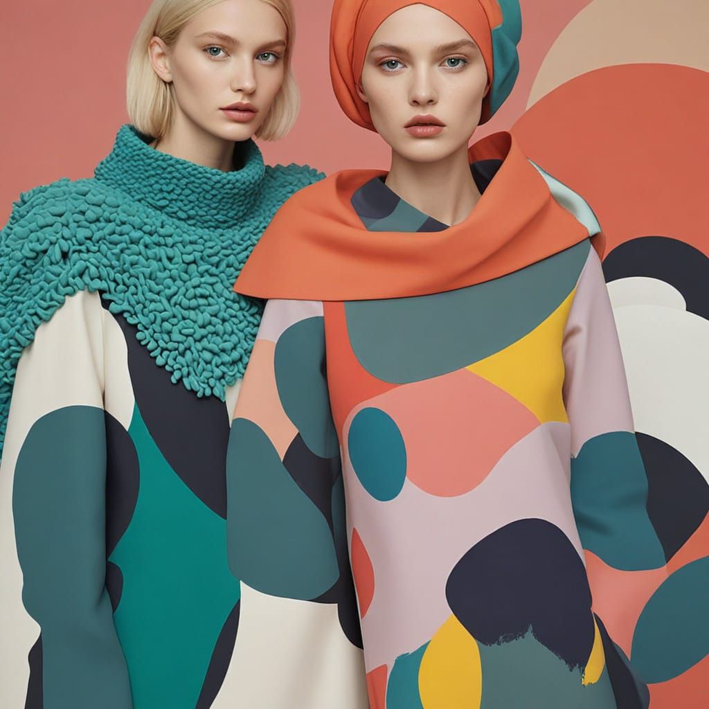 Abstract Fashion Photo in Jongmans and Avedon Style