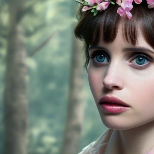 Felicity Jones as Intricate Fairy: Hyperrealistic HDR