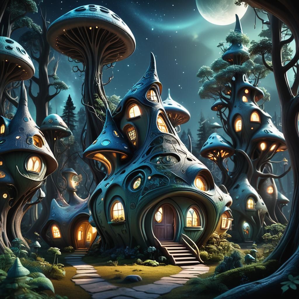Alien forest homes