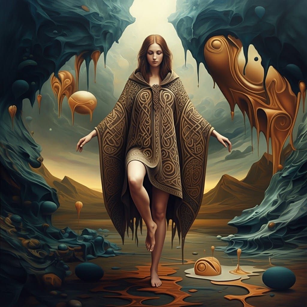 Dreamy Surrealism: Balance with Celtic Motifs