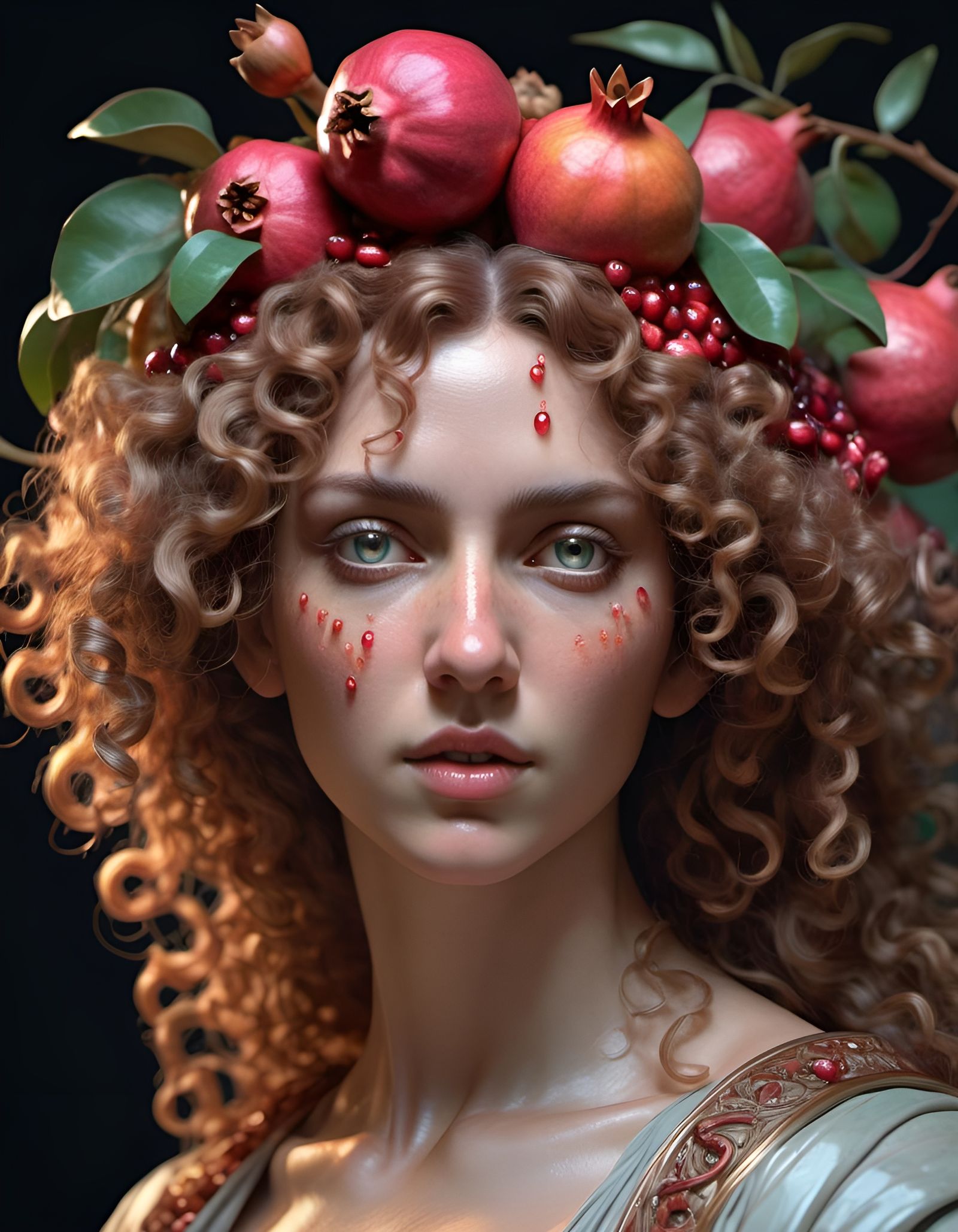 Detailed Persephone Portrait in Hades