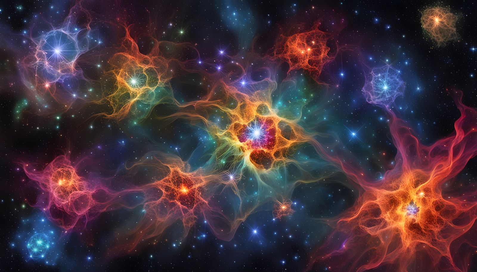 Vibrant Multi-Star Cluster Radiates Full Spectrum of Colors