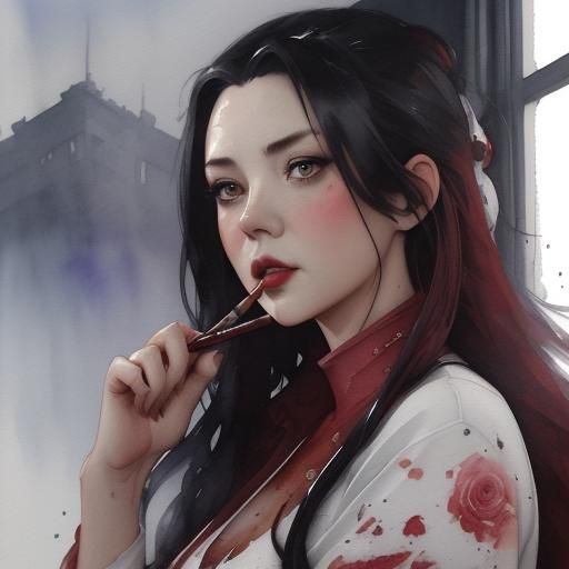 Maki Jujutsu Kaisen Inspired Pencil Sketch