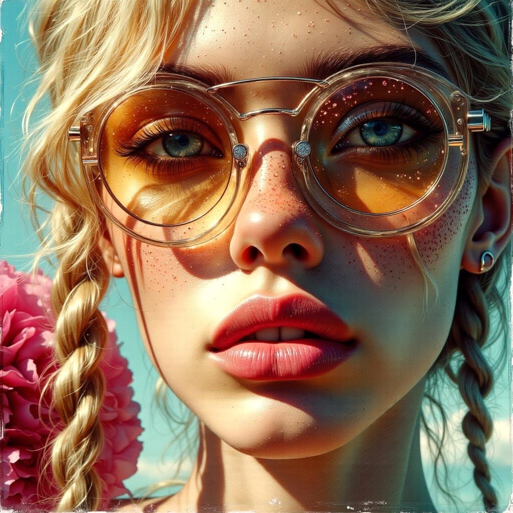 Sassy Woman Portrait in Heavy Metal Comic Style