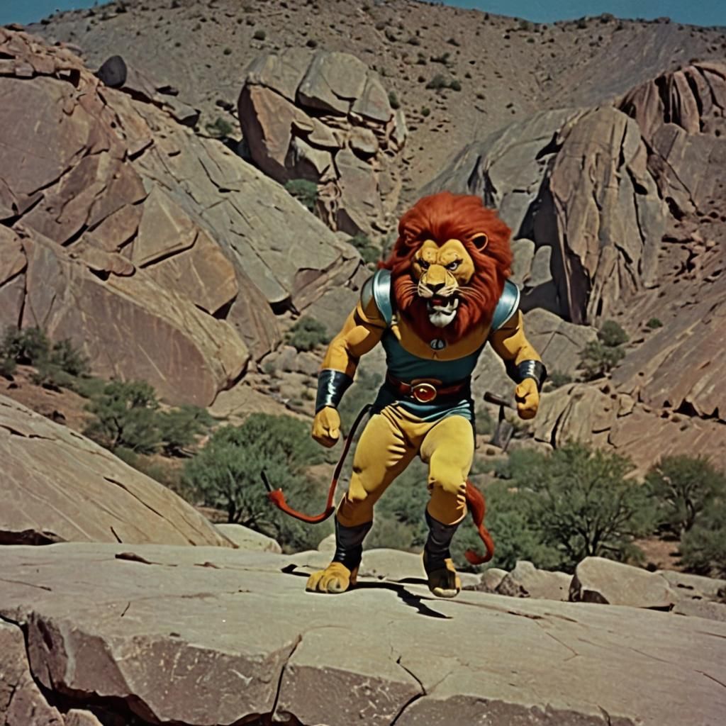 Lion-O in Colorized 1950s Super Panavision Film