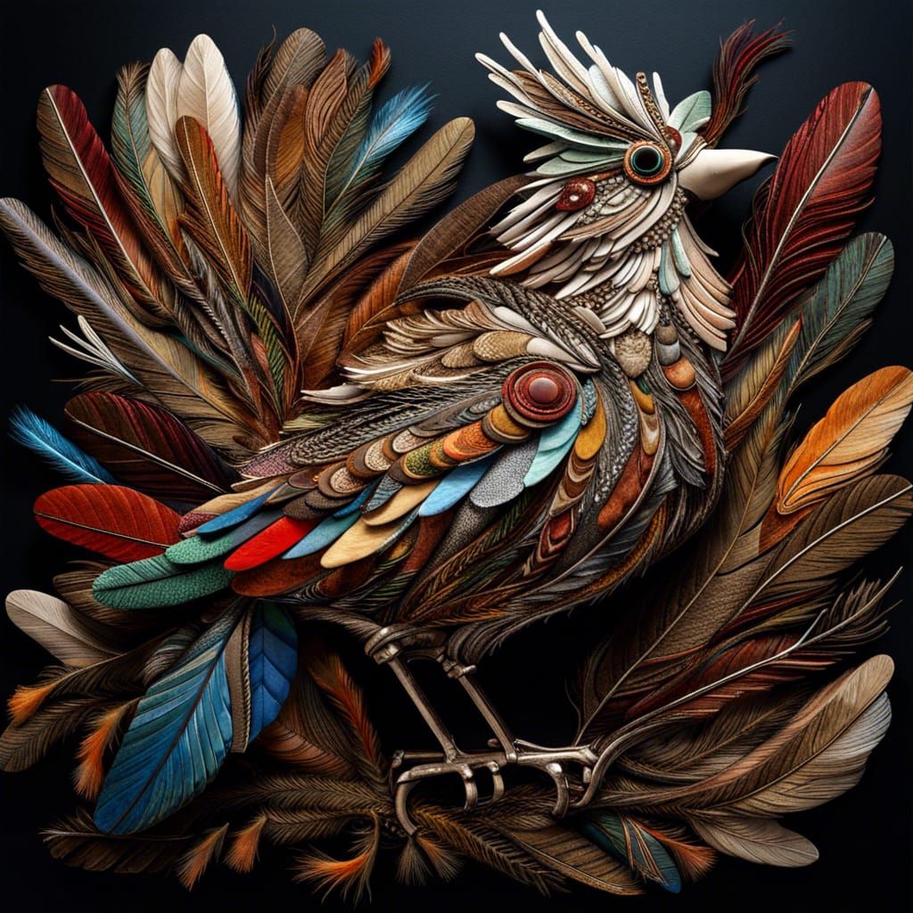 The Handmade Crafted Bird wishes to be a real bird one day.