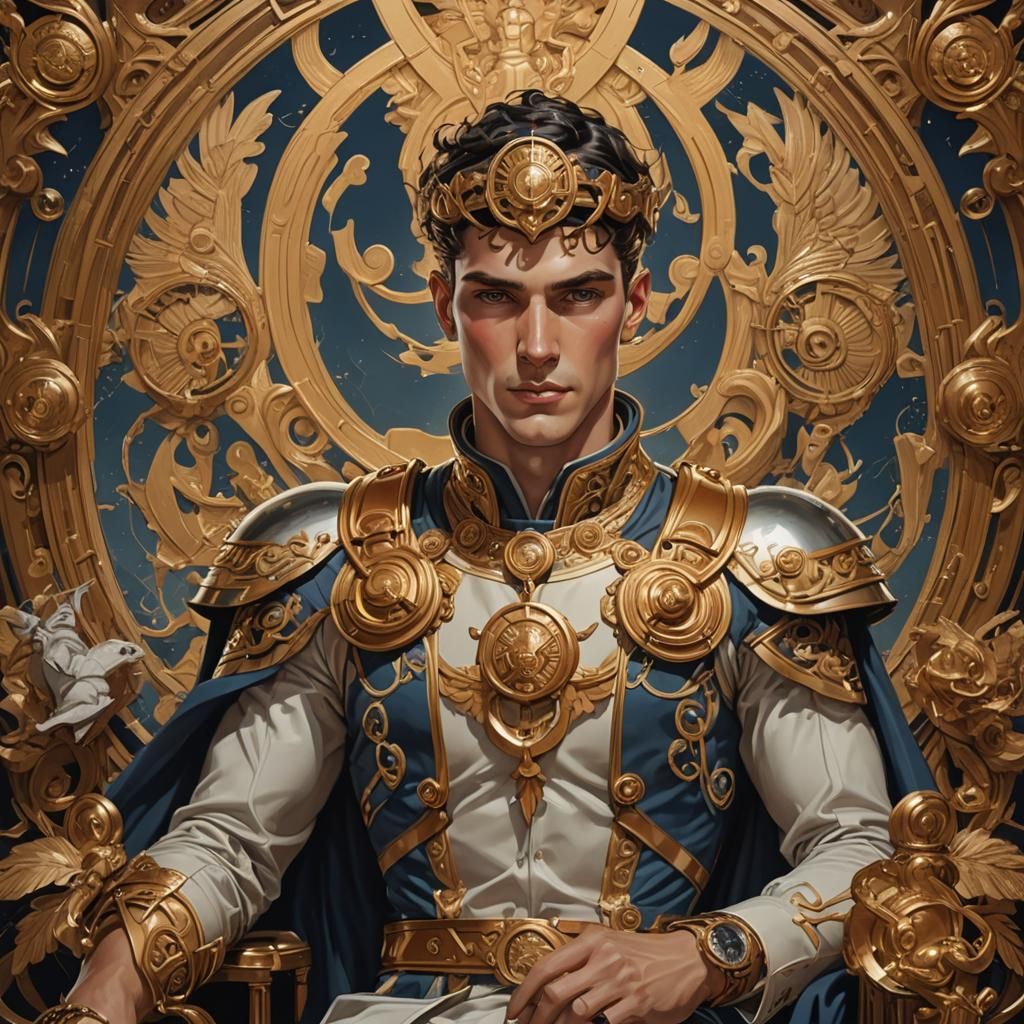 Hermes as Vintage Illustration, Artstation Quality