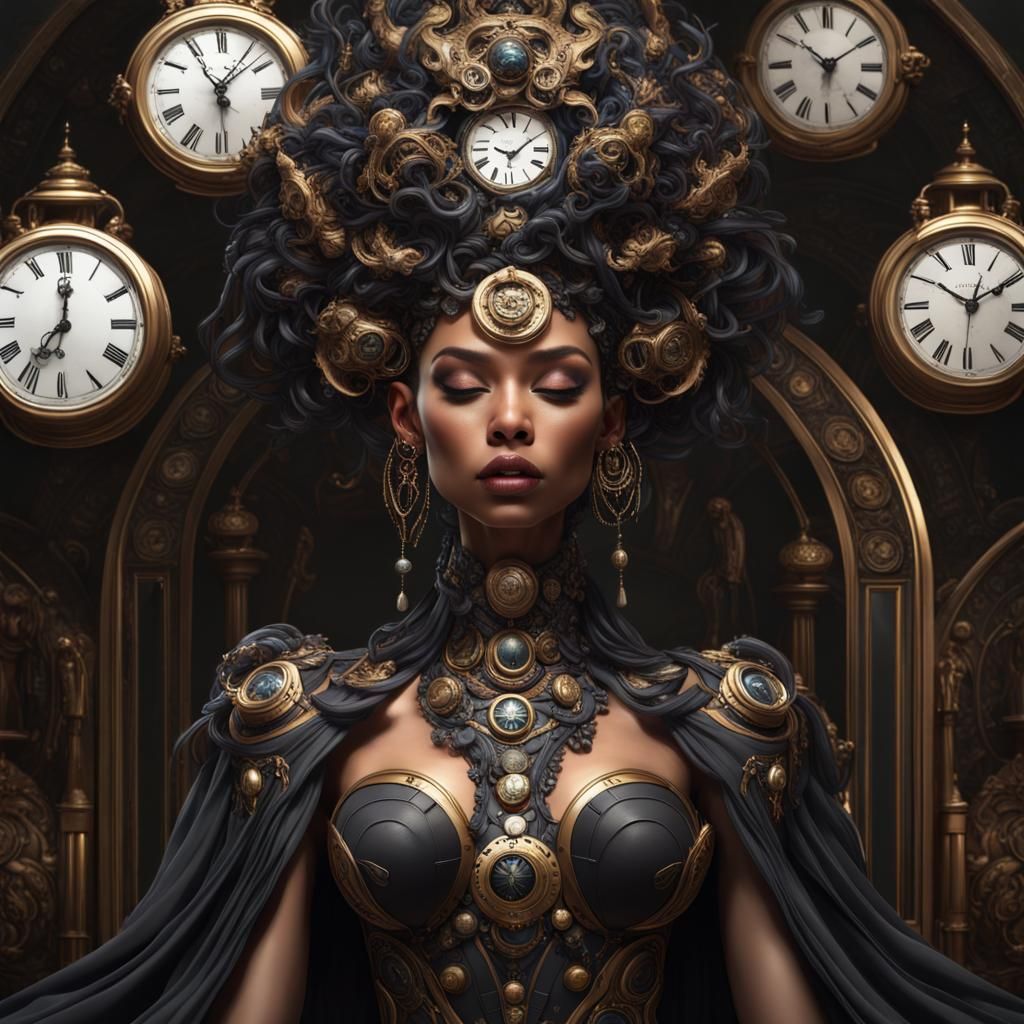 Goddess of Time in Epic Dress