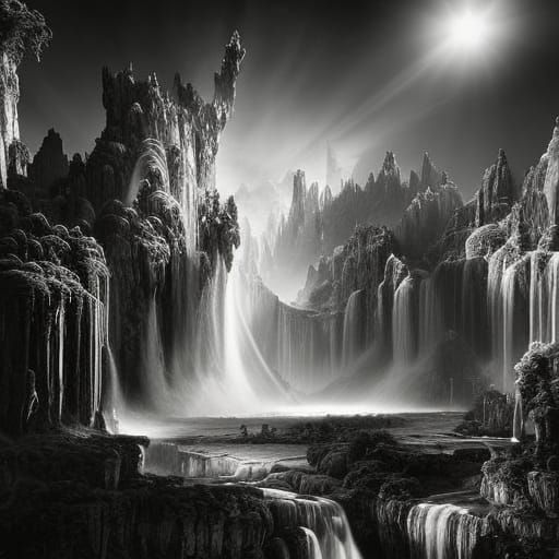 Black and White Landscape