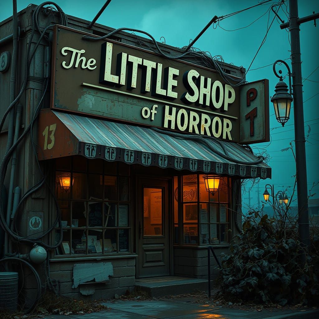 Eerie Vintage Shop in Abandoned Skid Row Setting