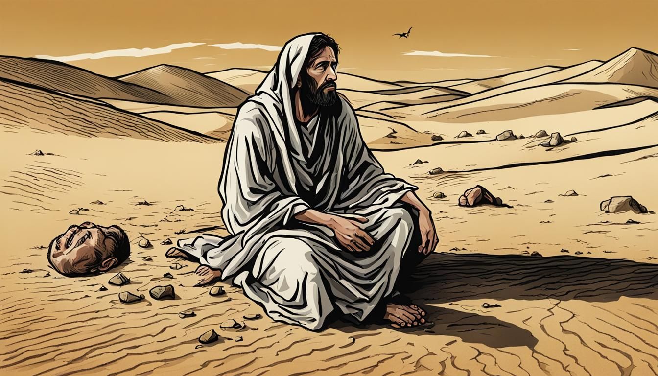 Jesus's Starvation on the 40th Day in Desert