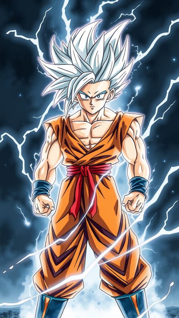 Majestic Ultra Instinct Goku in Photorealistic Splendor