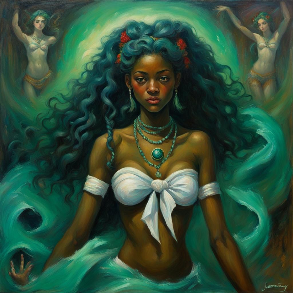 Sailor Neptune As A Haitian Vodou Manbo
