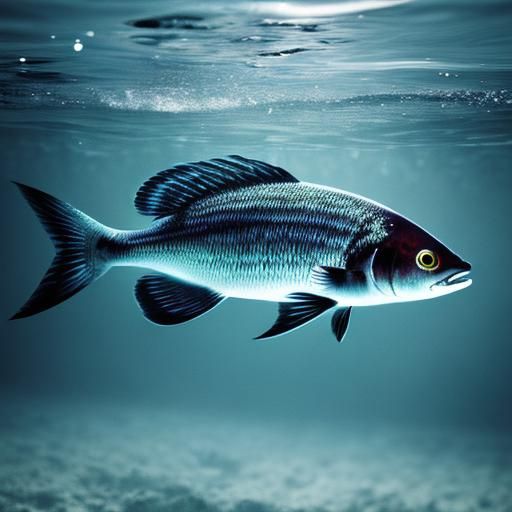 Fish Swimming: Hyperrealistic Gills in High Definition