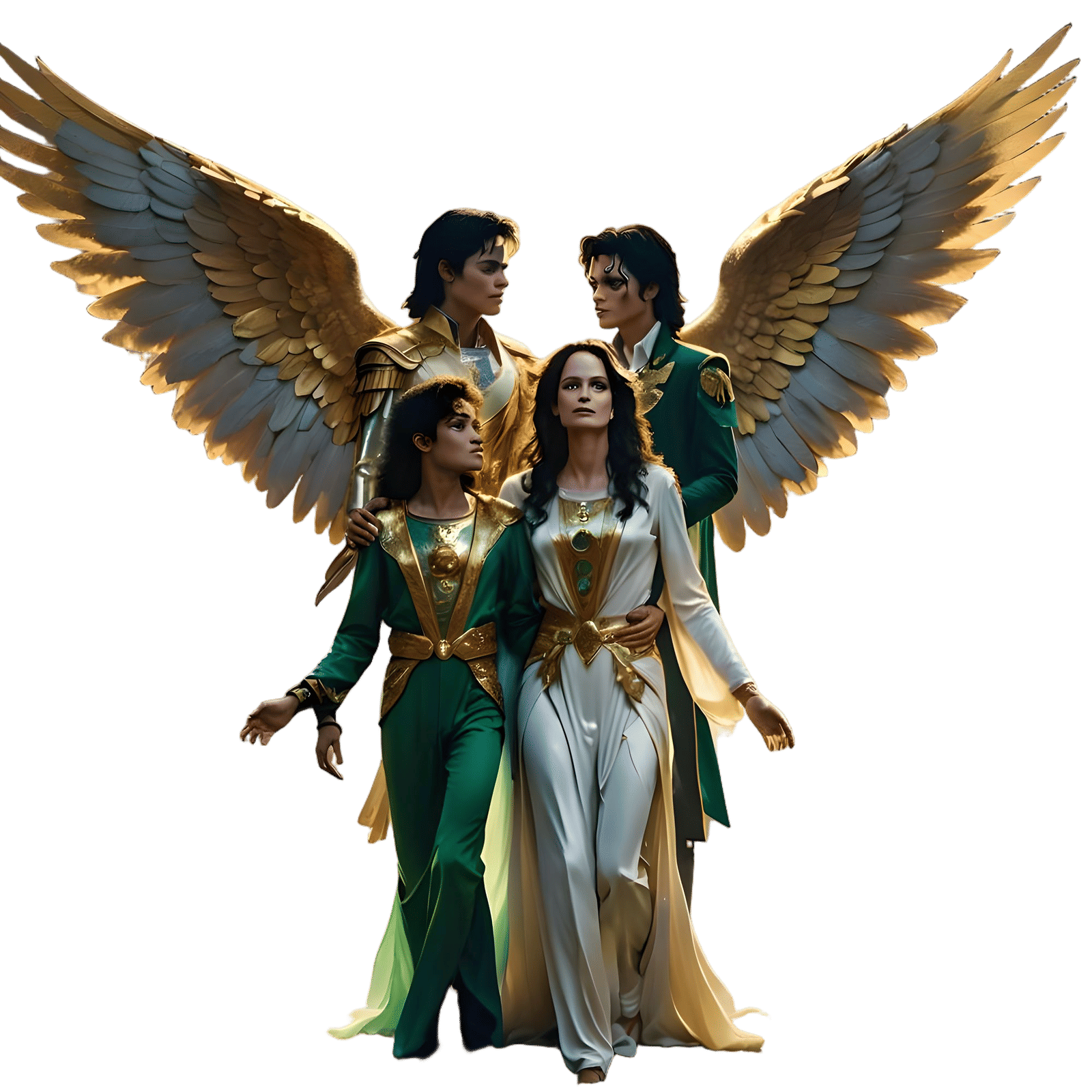 Angelina Jolie and Michael Jackson in Heaven