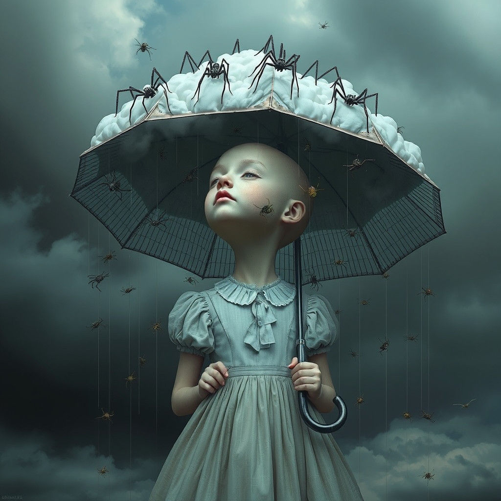 Surreal Floral Mural in Whimsical Concept Art Style