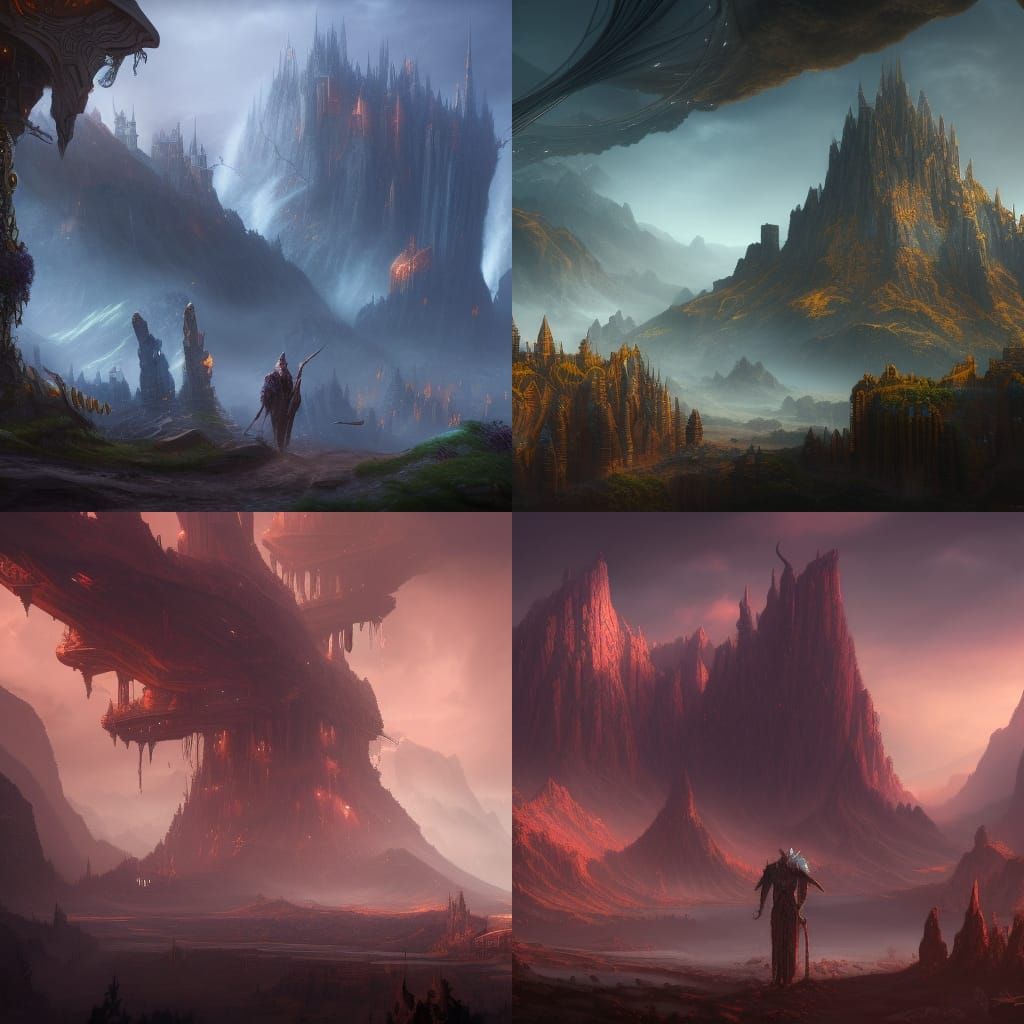 Detailed Matte Painting of a Human Figure